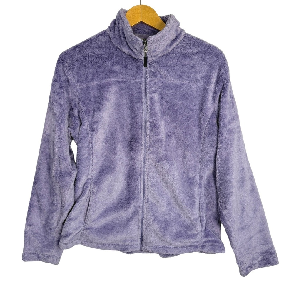 10,000 ft Above Sea‎ Level Womens Lavender Purple Full Zip Fuzzy Fleece Jacket L